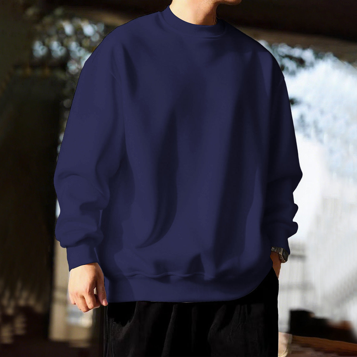 Sweat à capuche homme ample automne/hiver – Sport &amp; Loisirs, doublé polaire