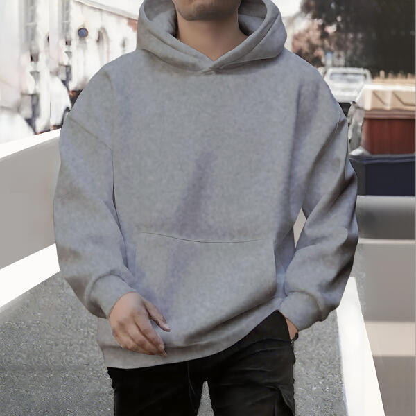 Sweat à capuche homme ample automne/hiver – Sport &amp; Loisirs, doublé polaire