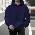 Sweat à capuche homme ample automne/hiver – Sport &amp; Loisirs, doublé polaire